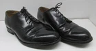 Vintage Vietnam 1970 Dated Genesco Military Black Oxford Dress Shoes 10 1/2 Wide