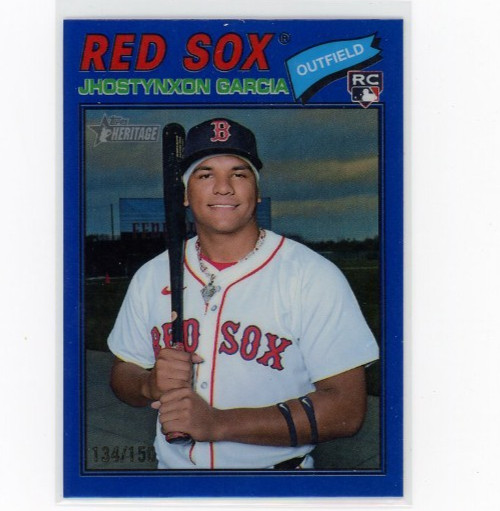 2026 Topps Heritage Chrome Jhostynxon Garcia RC #112 BLUE /150