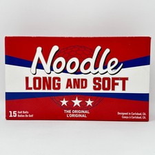 Noodle Long and Soft Golf Balls 15 Pack White Soft Feel Distance Practice New