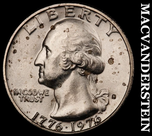 1976-S Washington Quarter- Silver- Choice Gem Brilliant Uncirculated #J3762