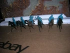 MARX 7TH CAVALRY MOUNTED 54mm PLAYSET TOY SOLDIERS FORT APACHE 1960'S