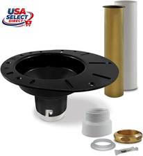 Freestanding Tub Drain Kit with PVC Adapter and Brass Tailpipe