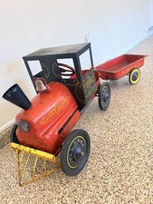 Casey Jones Cannonball Express No. 9 Pedal Car Frontier R.R. Trailer Red Black  