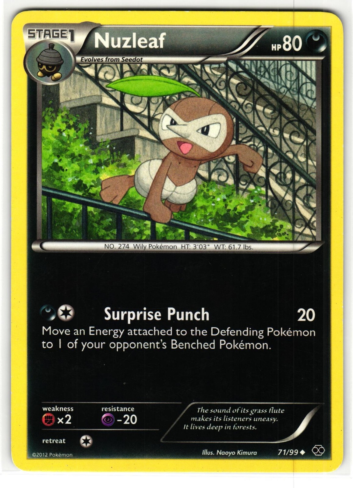 NUZLEAF 71/99 NEXT DESTINIES ENGLISH POKEMON TCG