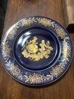 Limoges Castel France 22K Gold Plate Curtsying Couple — photo 1