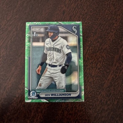 Ben Williamson 2024 Bowman #BCP-67 Lunar Glow Green Chrome 1st RC