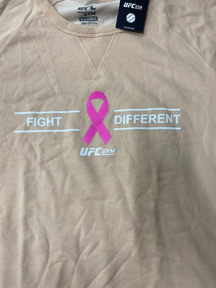 Новый с Ярлыками-UFC GYM «Рака молочной железы осведомленности» розовая лента ворота толстовка SZ XL - Изображение 2 из 4