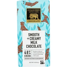 Endangered Species Chocolate Smooth Creamy Milk Chocolate 3 Oz