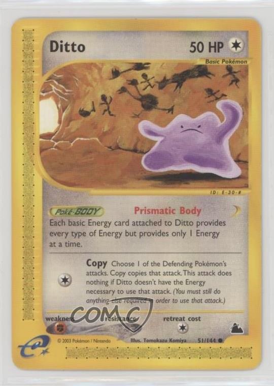 Ditto Pokemon e-Card Series Skyridge #51 2003