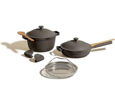 Our Place Home Cook Duo Always Pan & Perfect Pot 2.0 w/ Hot Grips Charcoal New