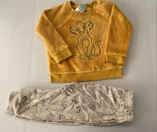 Disney Baby The Lion King Simba Fuzzy Sweatshirt & Jogger Pants Set Size 24M
