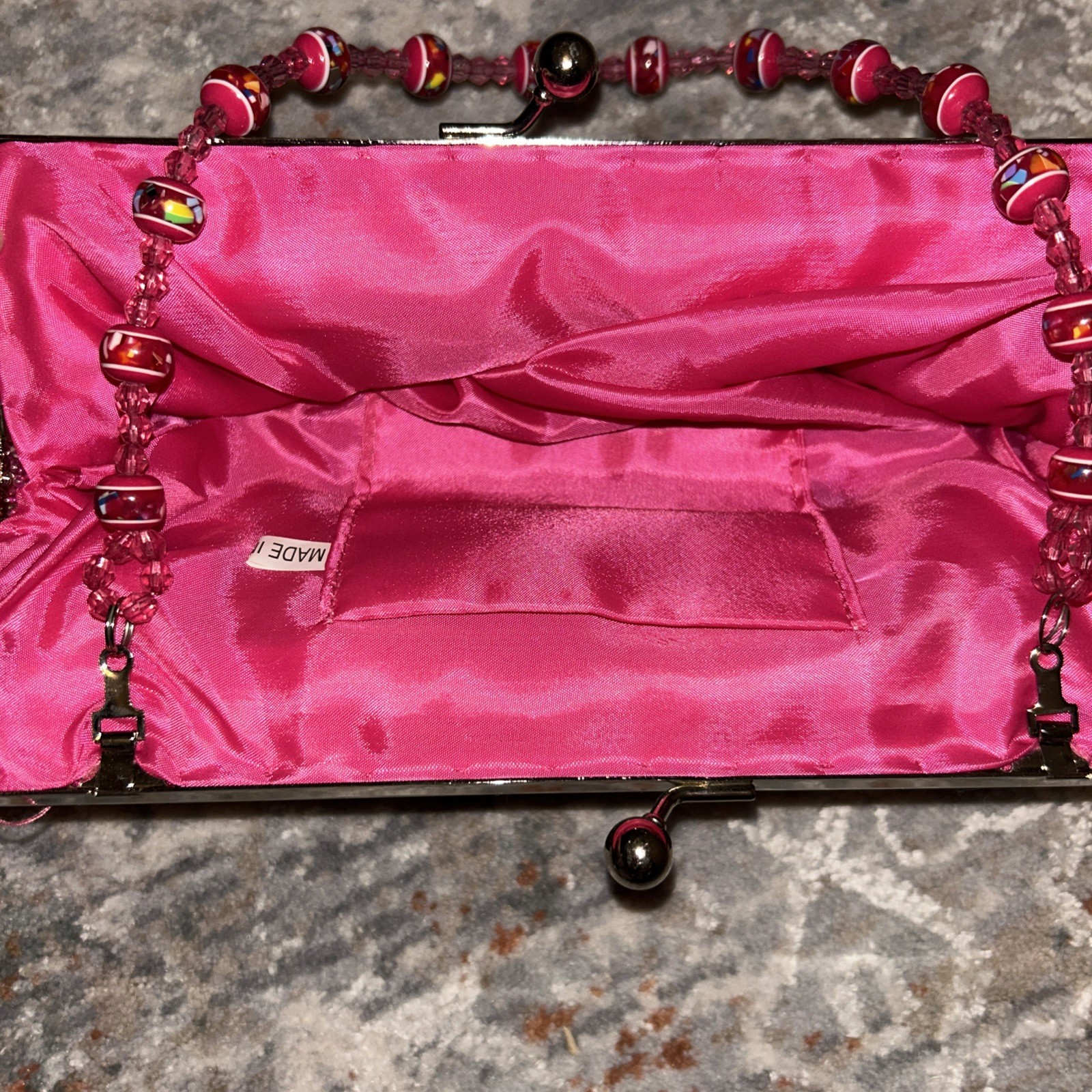 Beauriful Boho Colorful Beaded Statement Purse, p… - image 6