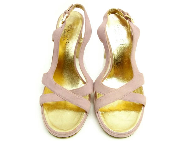 GUCCI Sandals Shoes Women's #35 Half C Slingback Pink x GT15926 Brand High Brand thumbnail 2