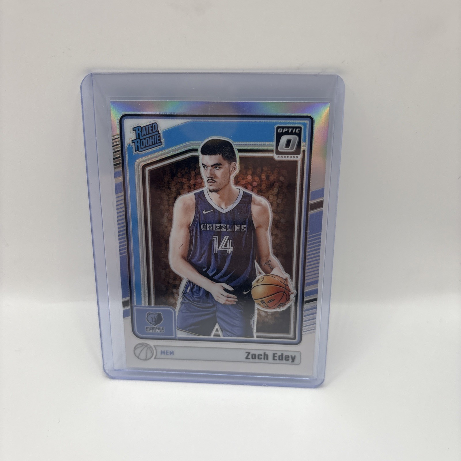 2024-25 Donruss Optic Zach Edey Silver Holo Prizm Rated Rookie #288