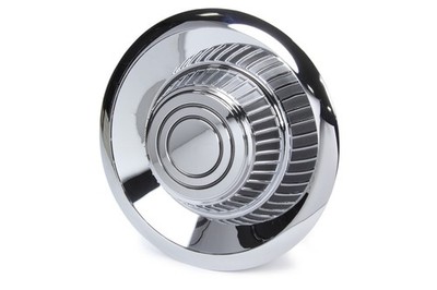 Vison Wheel Center Cap - Short Derby - Steel - Chrome - Vision Rallye Wheel