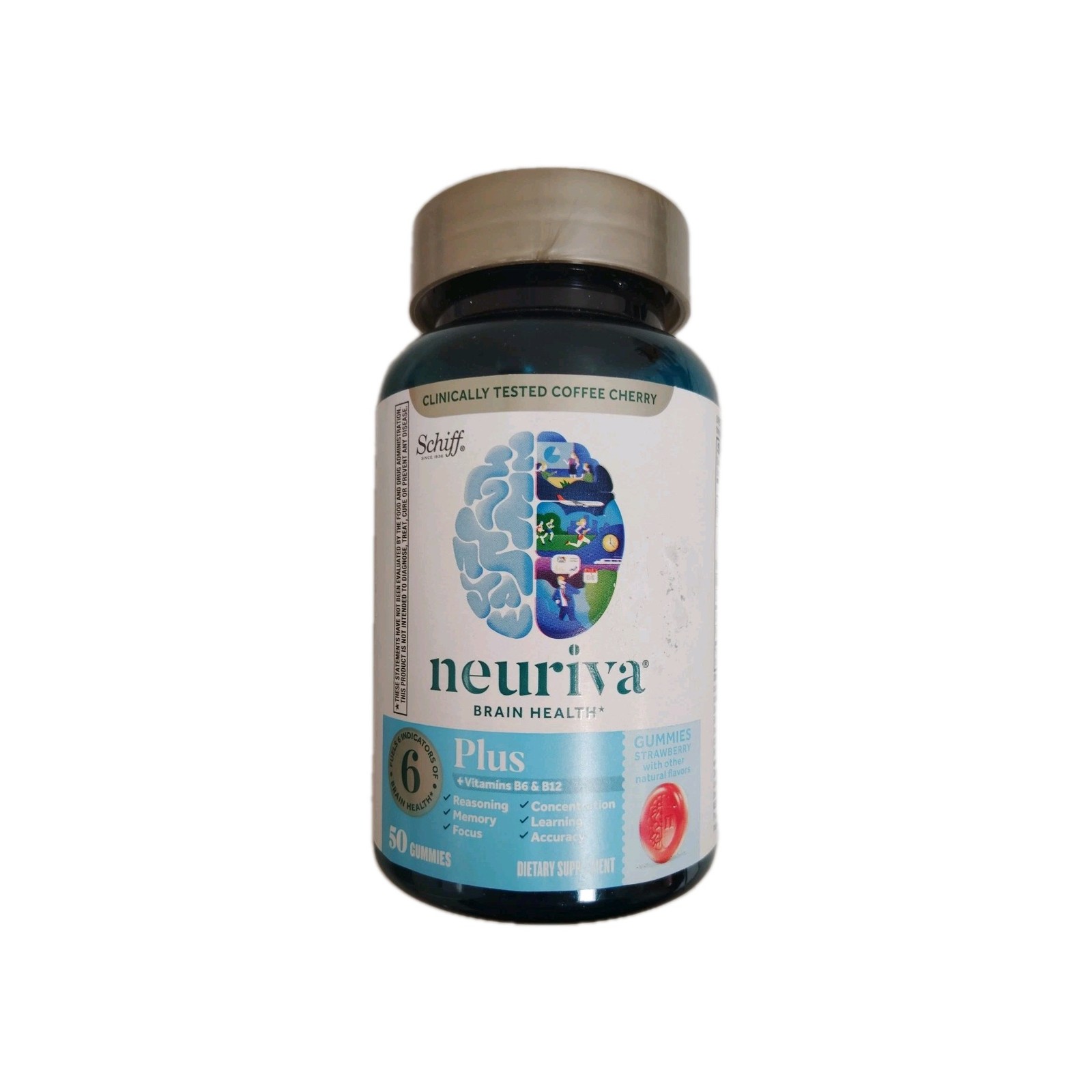Neuriva Plus Brain Performance Strawberry 50 Gummies EXP 4/2027