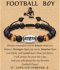 Bracelet Gifts for Teenage Boys, Football Baseball Basketball Soccer Bracelet Gi