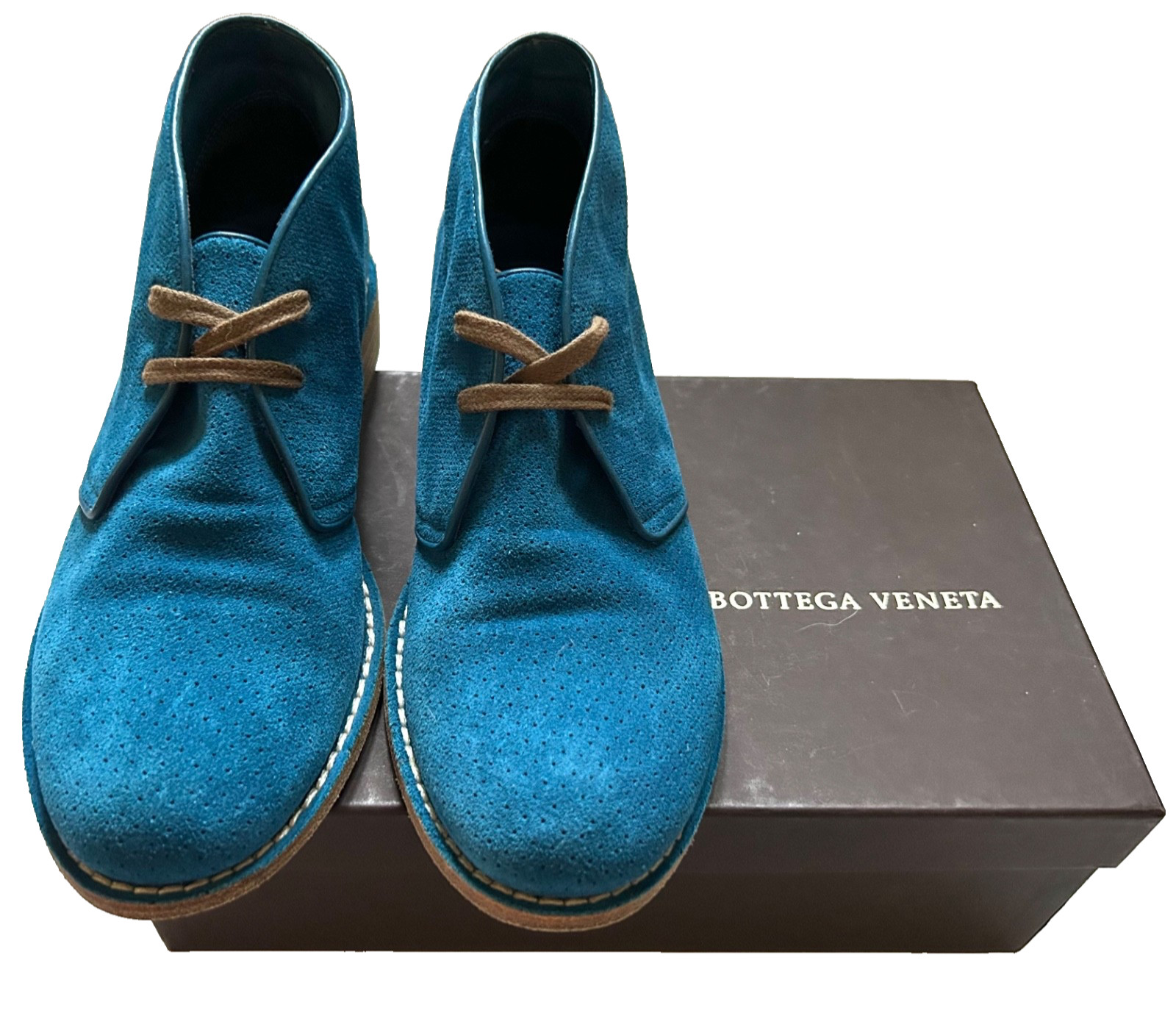 Bottega Veneta Italian Suede Desert Chukka Ankle Boots Shoes - 37 - Excellent thumbnail 12