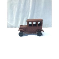 Vintage cast iron model A toy car, heavy cast iron metal vintage toy