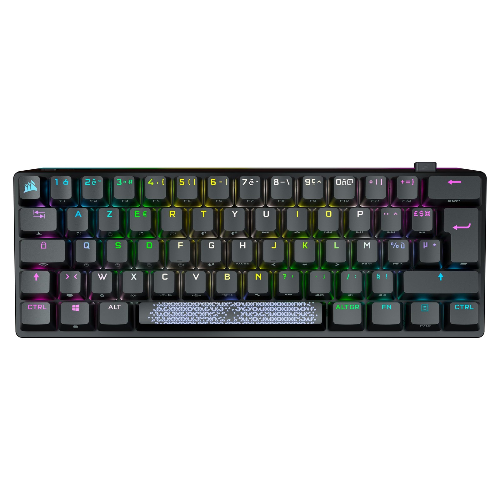 Clavier mécanique K70 Pro Mini Wireless en aluminium avec rétroéclairage RGB immersif
