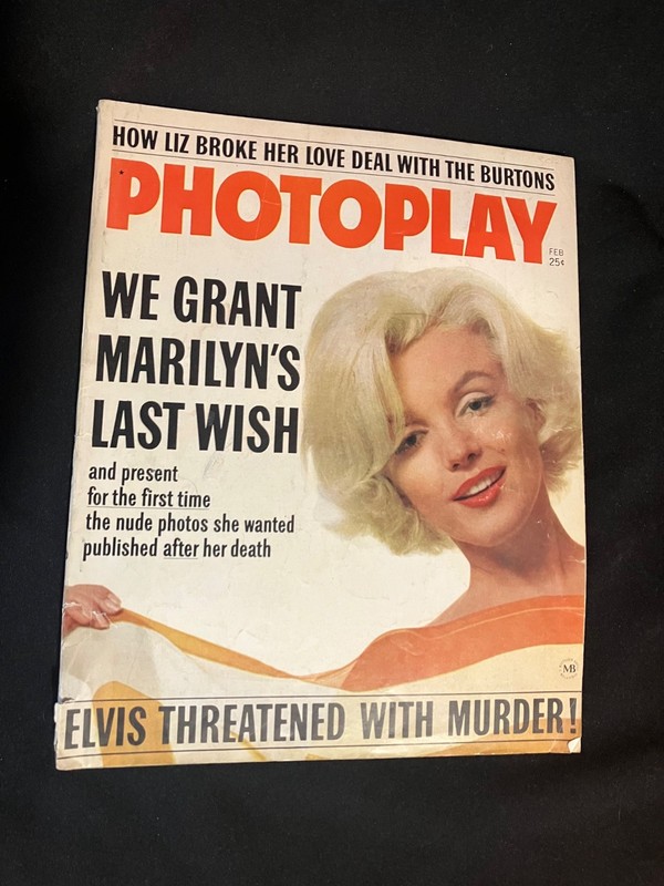 MARILYN MONROE 1963 Photoplay Mag TOP MM COLLECTOR Free Shipping!