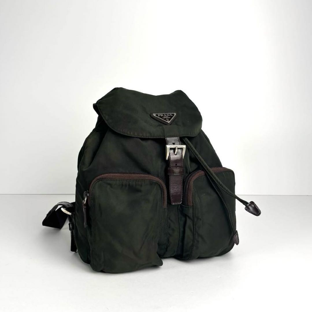 Good condition PRADA backpack with triangle logo … - image 2