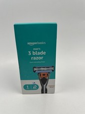 Amazon Basics Mens 3-Blade Razor Dual Lubricating Strips + *19 Cartridges