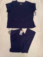 Hanes Women Comfort Fit Straight-Leg Scrub Pants/Top Size 3XL Navy NEW FREE SHIP