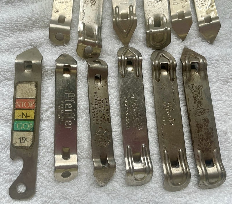 BOTTLE OPENERS  - Vintage, Metal Beer - Lot Of 14 PCS