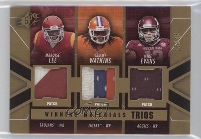 2014 SPx 13/15 Marqise Lee Sammy Watkins Mike Evans #WT-LWE Rookie Patch RC b6s