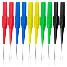 10 Pcs Test Probe Pins, Stainless Steel Insulation Non-Destructive Pin, 0.74864