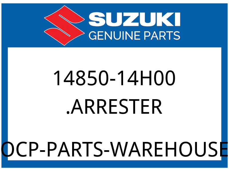 Suzuki OEM Part 14850-14H00 ARRESTER