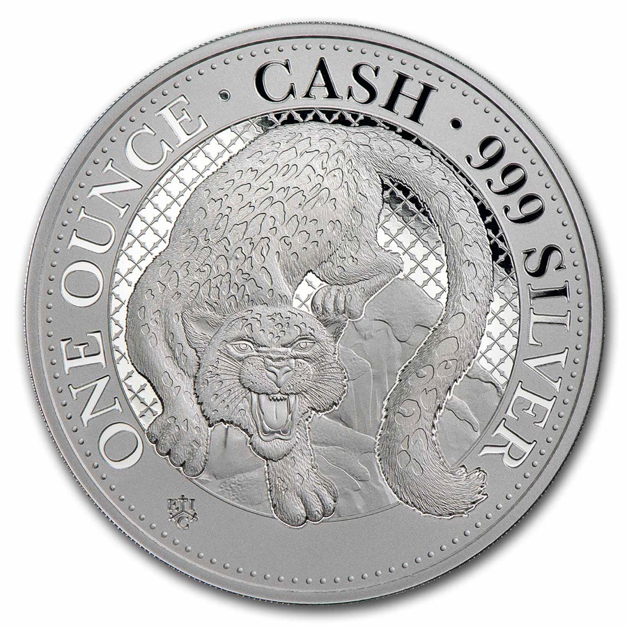 2024 St. Helena 1 oz Silver £1 Cash Series: Snow Leopard | eBay