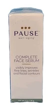 Pause Well-Aging COMPLETE FACE SERUM 1oz Wrinkles Contours Nourish Hydrates Tone