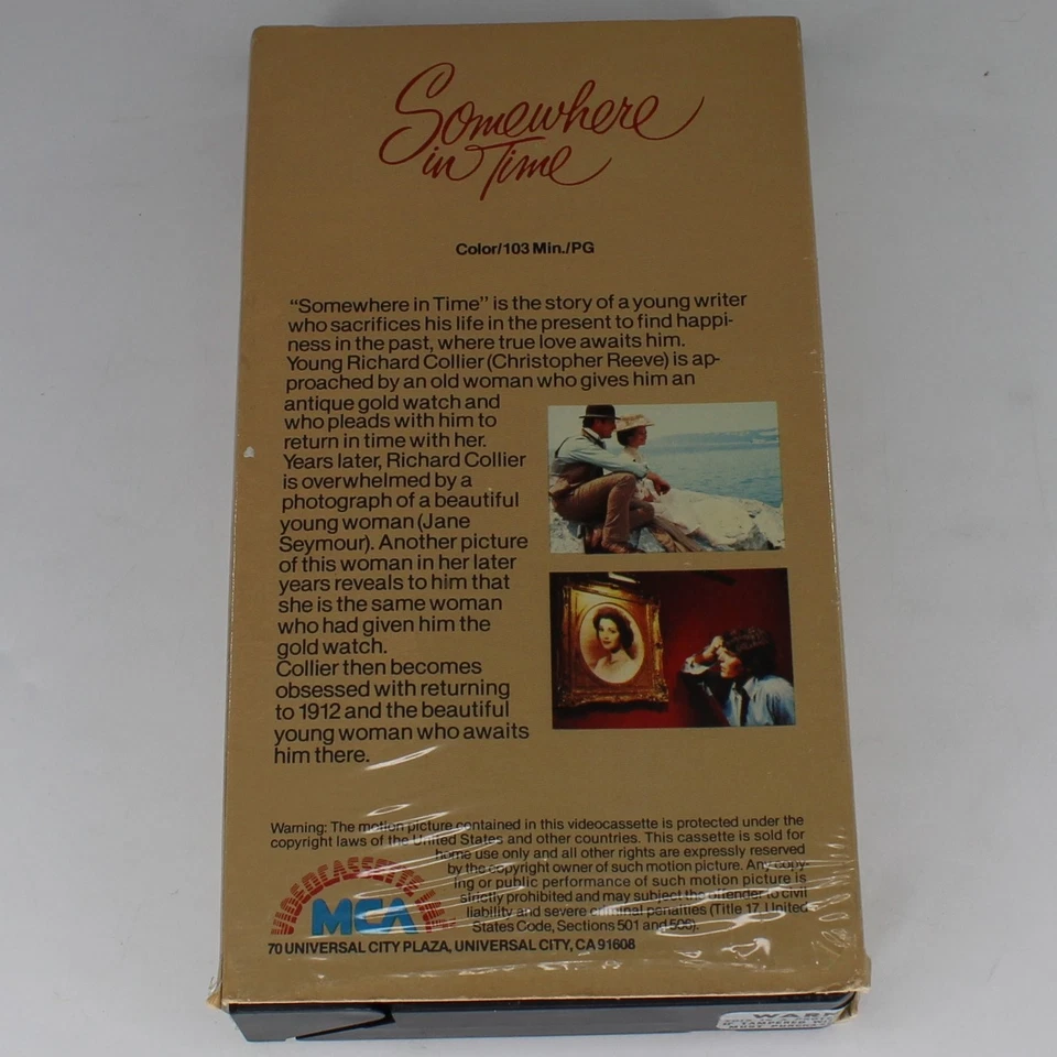 Somewhere in Time VHS 1980 Romance Drama MCA Home Video - Image 2 of 4