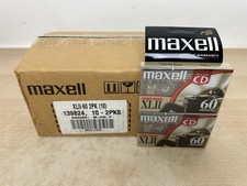 Maxell XLII 60 Min High Bias Cassette Tape Lot Of 20 NEW 10x 2PK : Ideal For CD