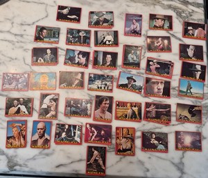 Lot of 38 Vtg 1973 Kung Fu Topps Trading Cards David Carradine + 30 doubles