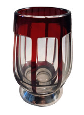 GOBELET EN CRISTAL DOUBLE ET TAILLE SUR PIEDOUCHE EN ARGENT SAINT LOUIS ?