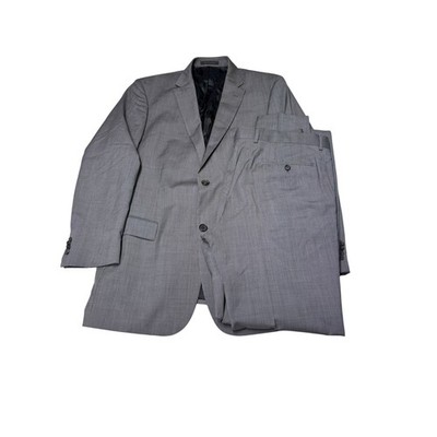 Hugo Boss Pasini3 Movie2 Grey Super 100 Wool Suit Set Men 44L W38 L35 Tall Micr0