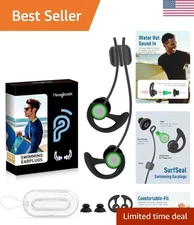 Ergonomic Custom-fit Swimming Ear Plugs for Ultimate Water Protection - Black