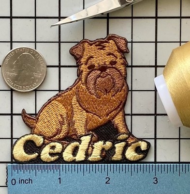 Brussels Griffon Dog Patch Personalized Custom Iron-on Badge