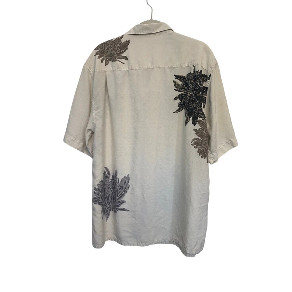 6a by Axis 男式 100% 真丝夏威夷衬衫花卉设计尺寸 Larhe — 第 3/4 张图片