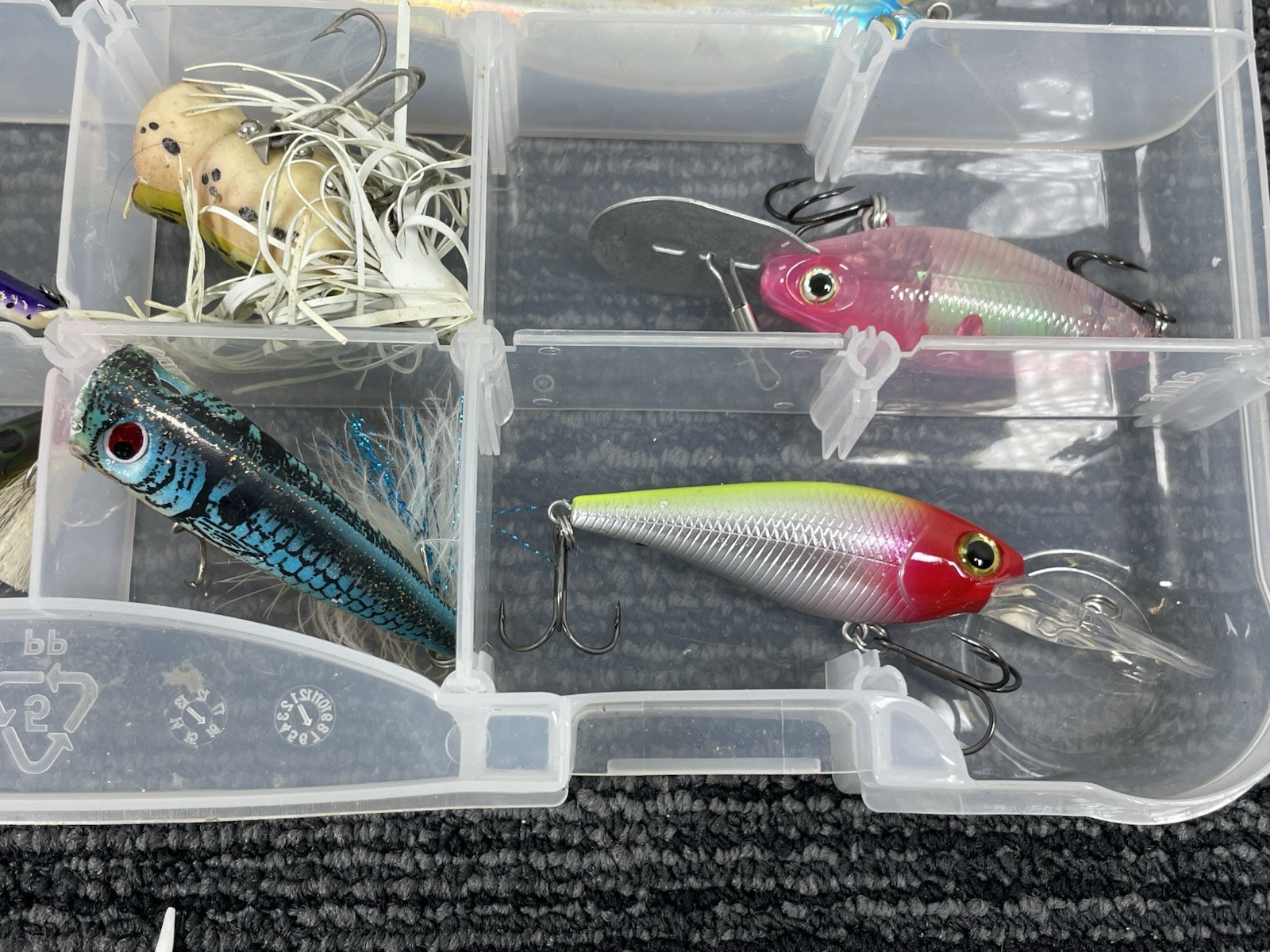 🔥 Lot Of Fishing Lures • Rapala Jigs Poppers Spoon & Box Catch Bass Trout Fish - Image 6