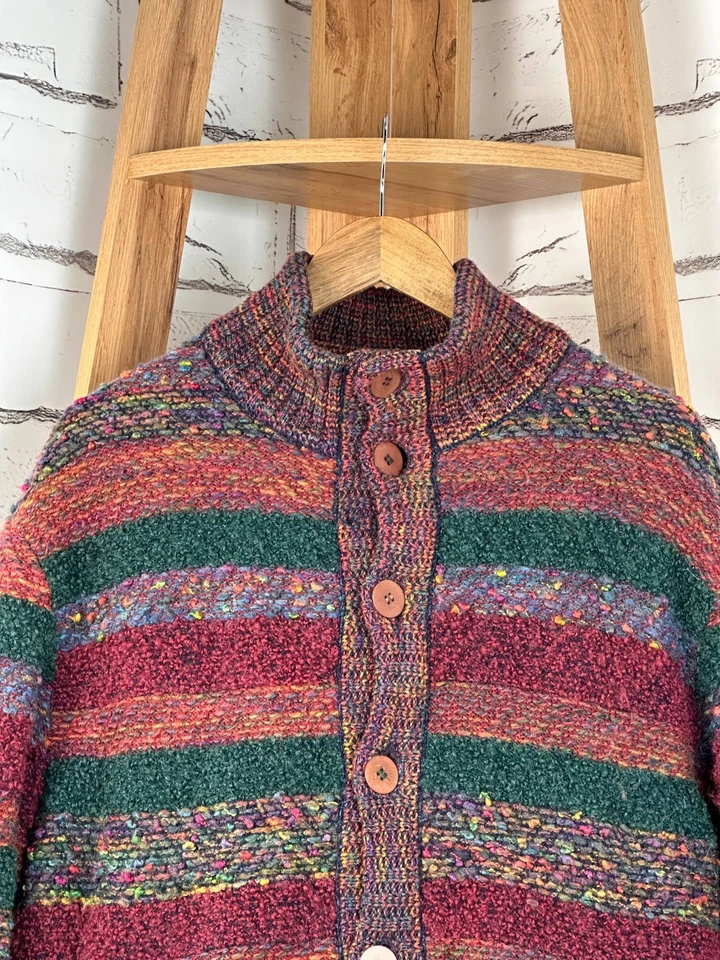Missoni Bomber Jacket Reversible Heavy Knitted Vintage Multicolor SIZE 50 - Image 4 of 4
