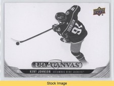 2024-25 Upper Deck Extended Series UD Canvas Black Kent Johnson #C305 READ 0h3h