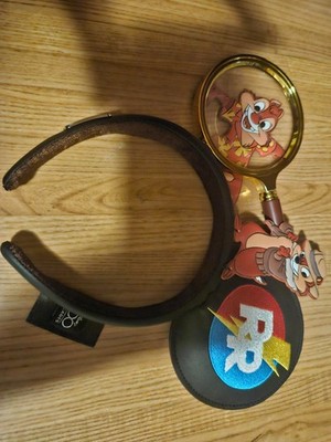 Unworn Disney Parks 100 Years Chip And Dale Rescue Rangers Gadget Zipper Ears