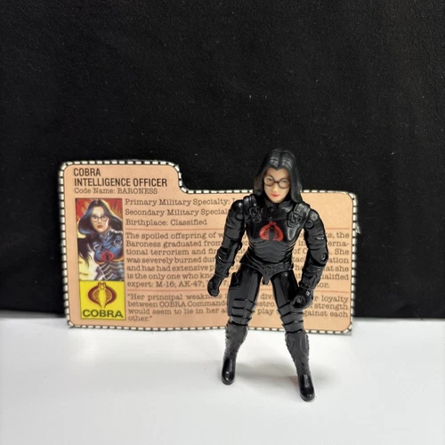 GI Joe Baroness Action Figure w/ Card 1984 Hasbro Vintage ARAH Near 1
