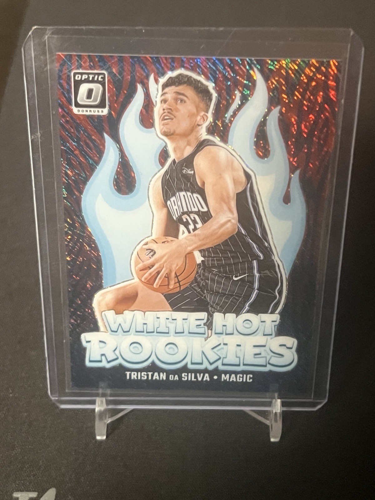 2024-25 Panini Optic - Tristan Da Silva #7 White Hot Rookies Red Shimmer 20/75