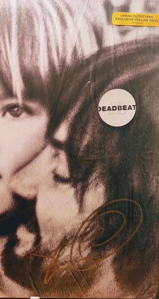 Tame Impala - Signed Cover Deadbeat Vinyl (URBAN OUTFITTERS EXCLUSIVE) YELLOW - Image 2 of 4