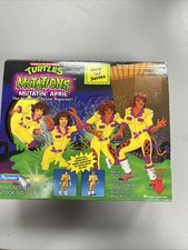 Vintage 1993 TMNT Mutations Mutatin' April  The Ferocious Feline Reporter Sealed